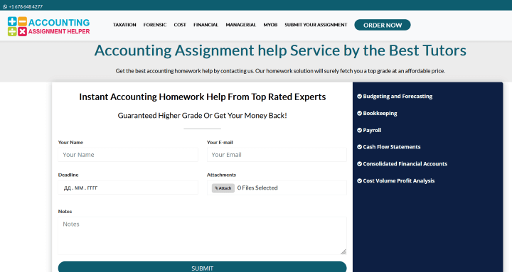 AccountingAssignmentHelper.com: Accounting Homework Help Service