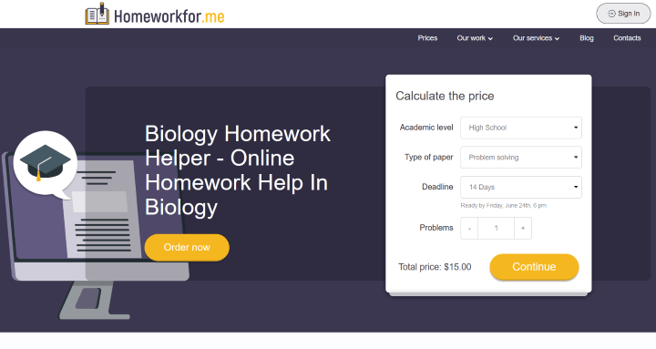 HomeworkFor.Me: Online Homework Help In Biology
